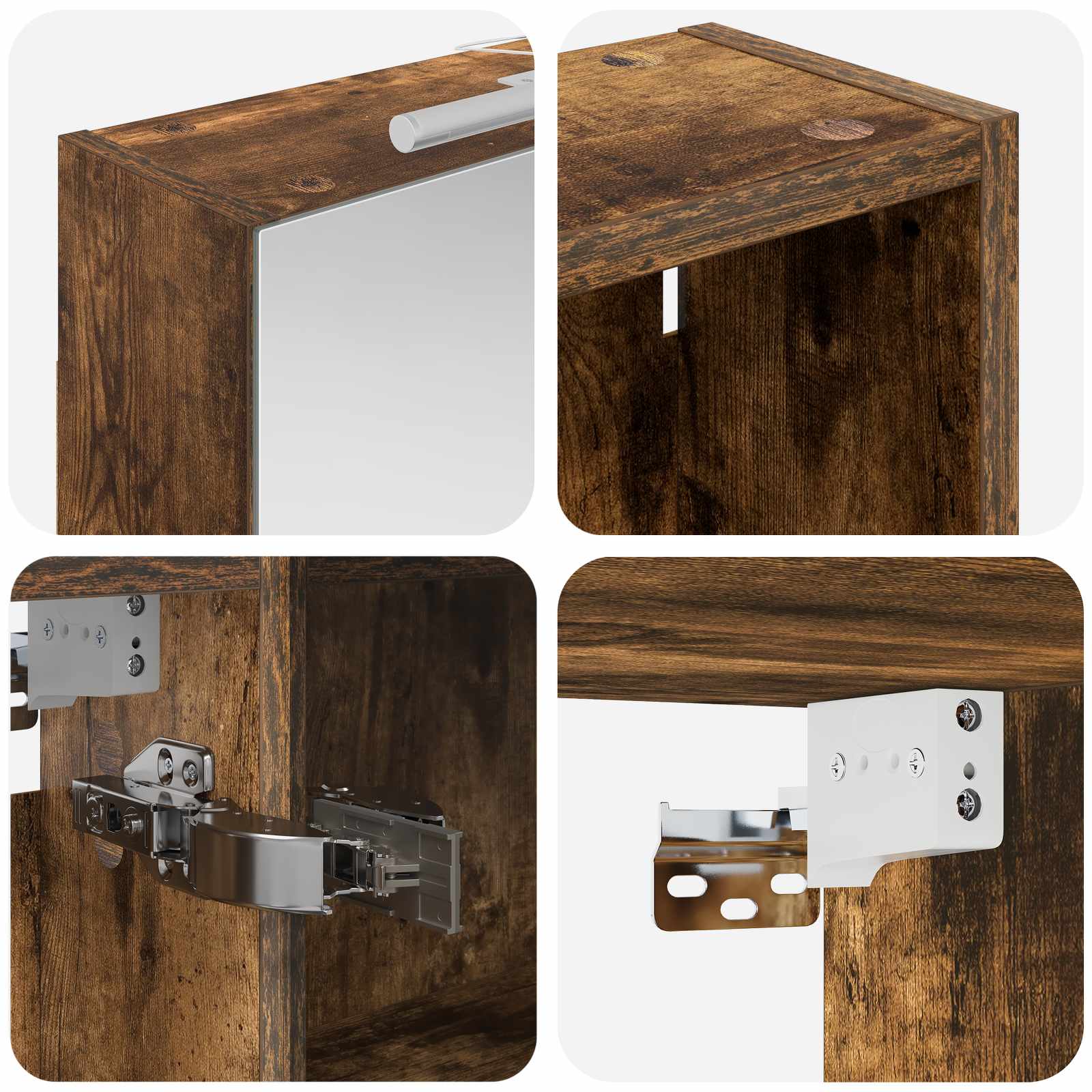 Badezimmerschrank-Set 3 pcs 140 x 14,5 x 70 cm Holzwerkstoff