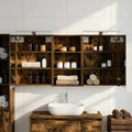 Badezimmerschrank-Set 3 pcs 140 x 14,5 x 70 cm Holzwerkstoff