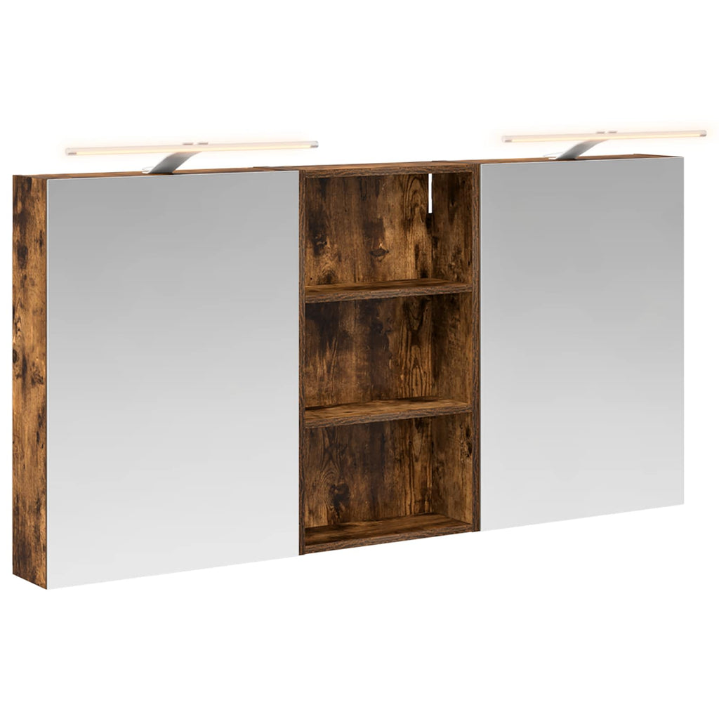 Badezimmerschrank-Set 3 pcs 140 x 14,5 x 70 cm Holzwerkstoff