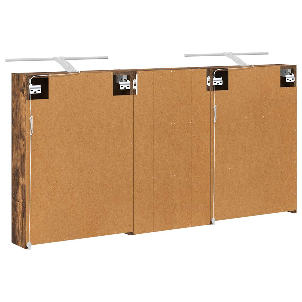 Badezimmerschrank-Set 3 pcs 140 x 14,5 x 70 cm Holzwerkstoff