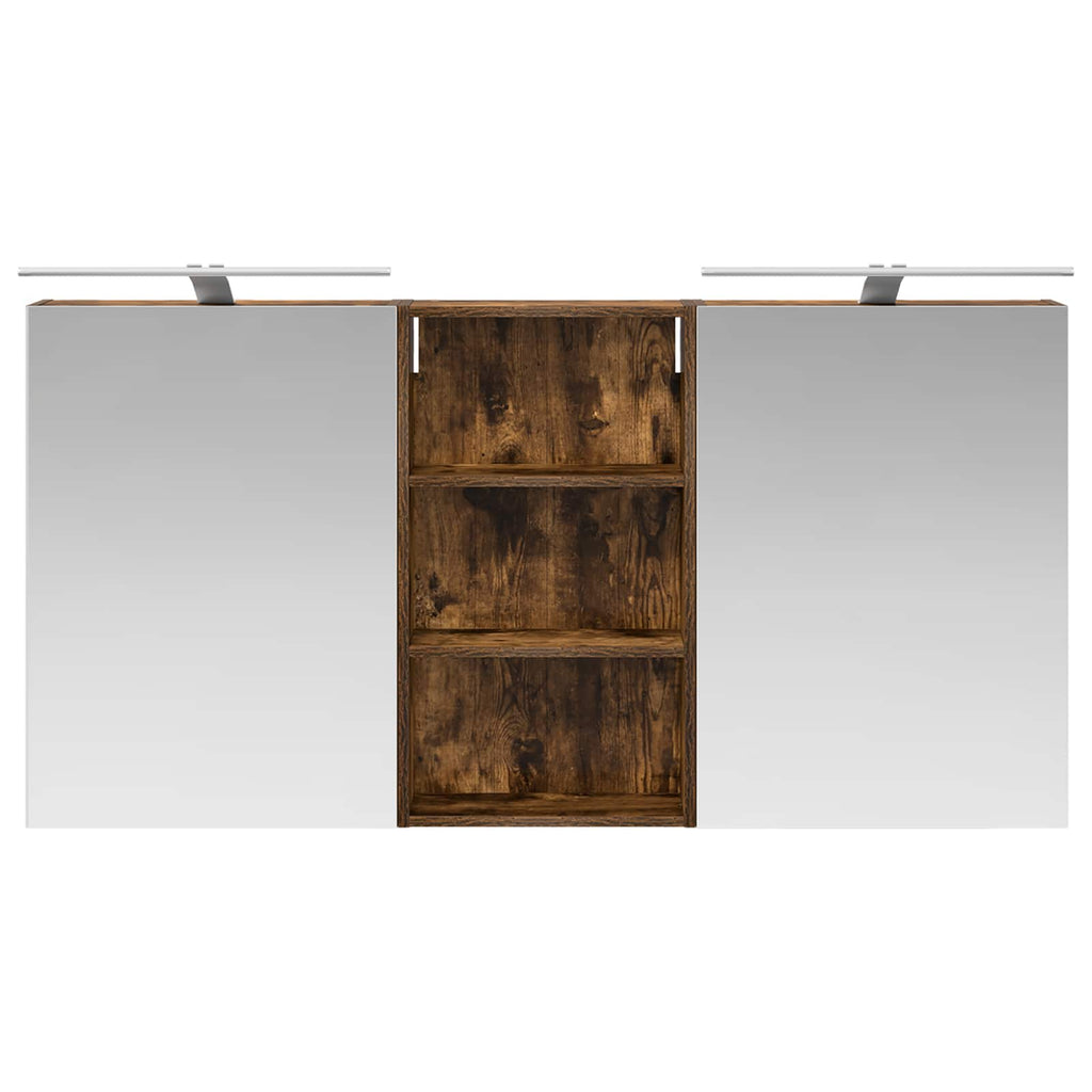 Badezimmerschrank-Set 3 pcs 140 x 14,5 x 70 cm Holzwerkstoff