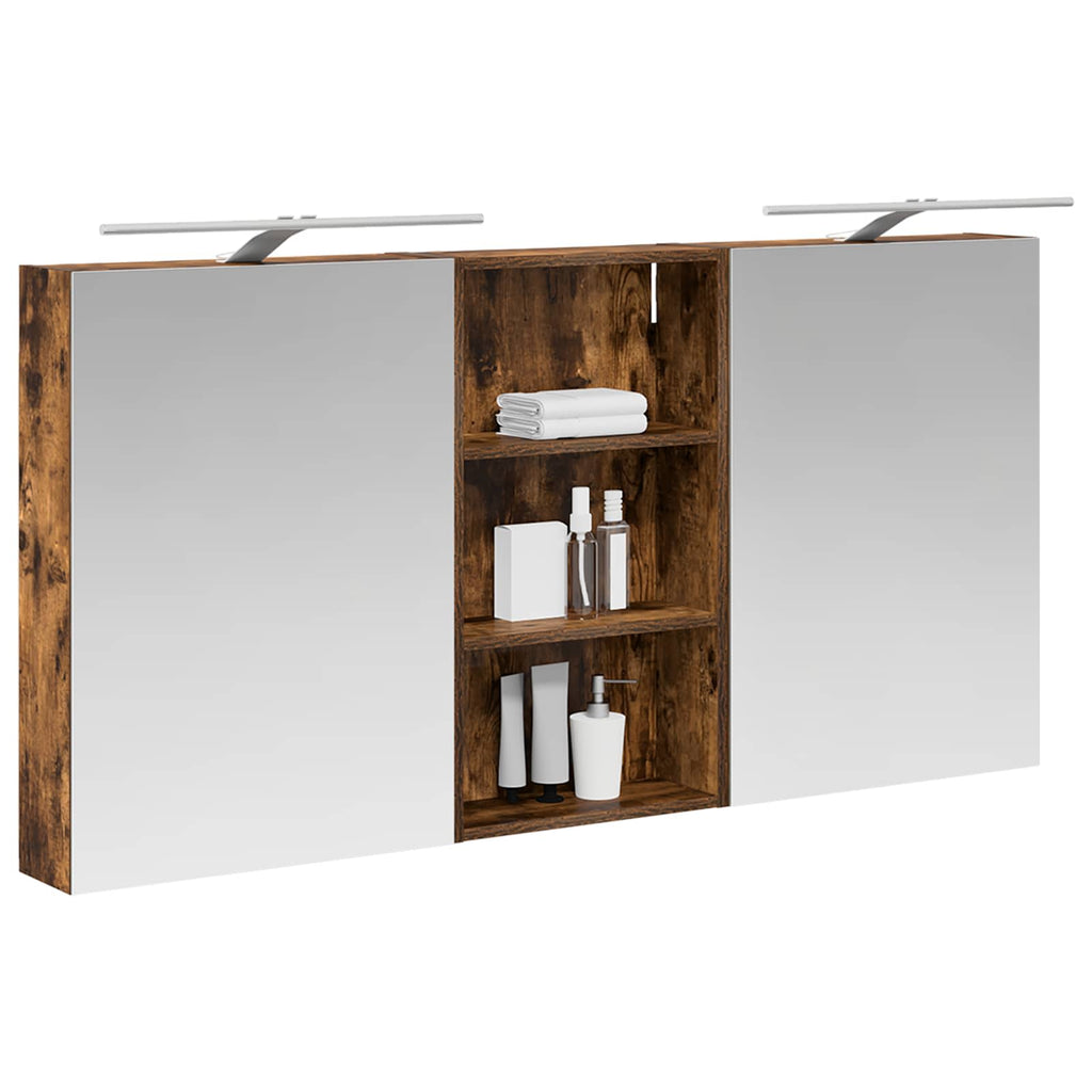 Badezimmerschrank-Set 3 pcs 140 x 14,5 x 70 cm Holzwerkstoff