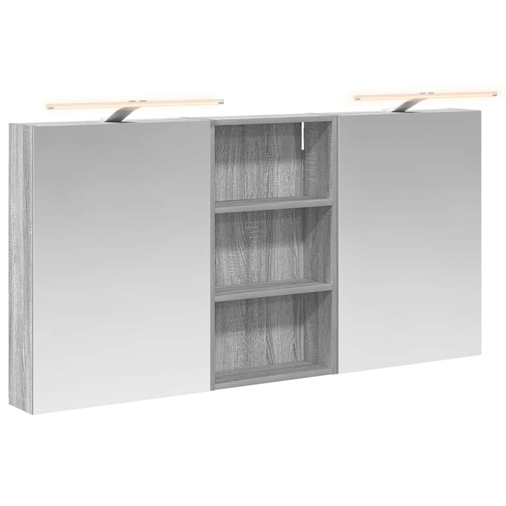 Badezimmerschrank-Set 3 pcs 140 x 14,5 x 70 cm Holzwerkstoff