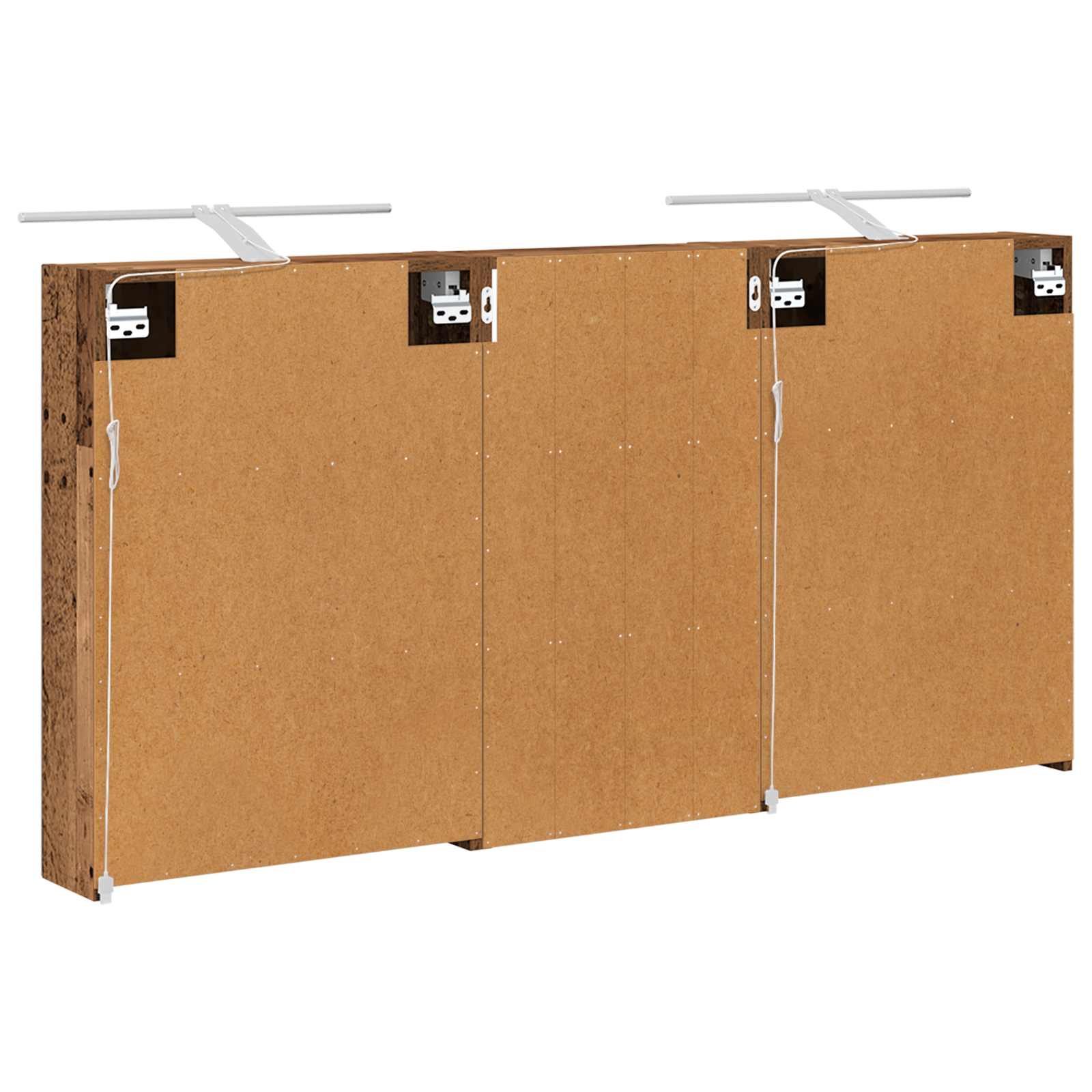 Badezimmerschrank-Set 3 pcs 140 x 14,5 x 70 cm Holzwerkstoff