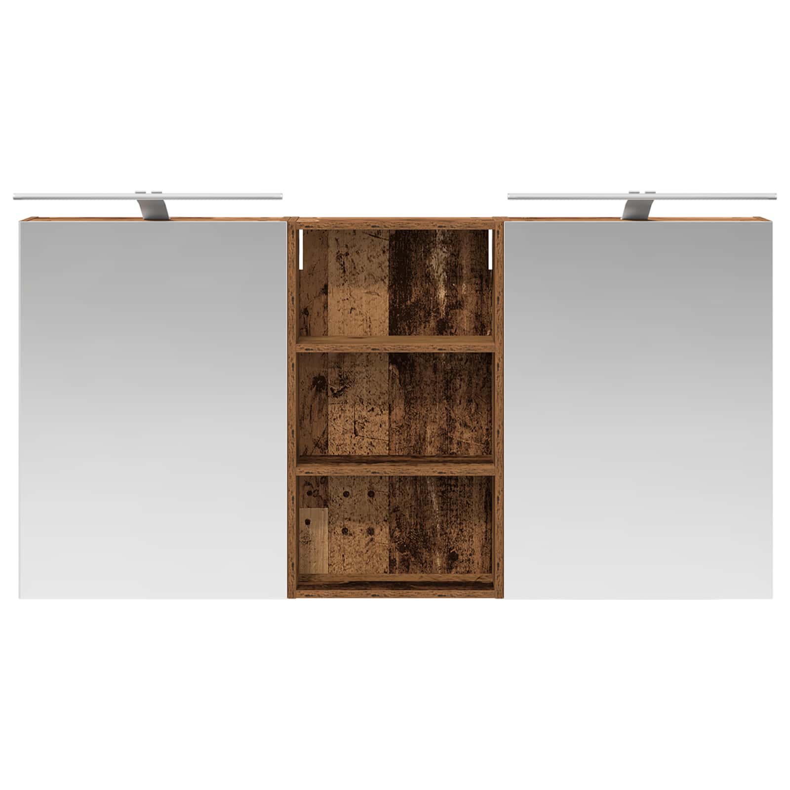 Badezimmerschrank-Set 3 pcs 140 x 14,5 x 70 cm Holzwerkstoff