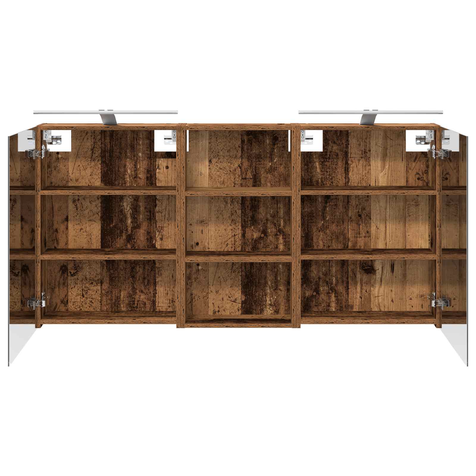 Badezimmerschrank-Set 3 pcs 140 x 14,5 x 70 cm Holzwerkstoff