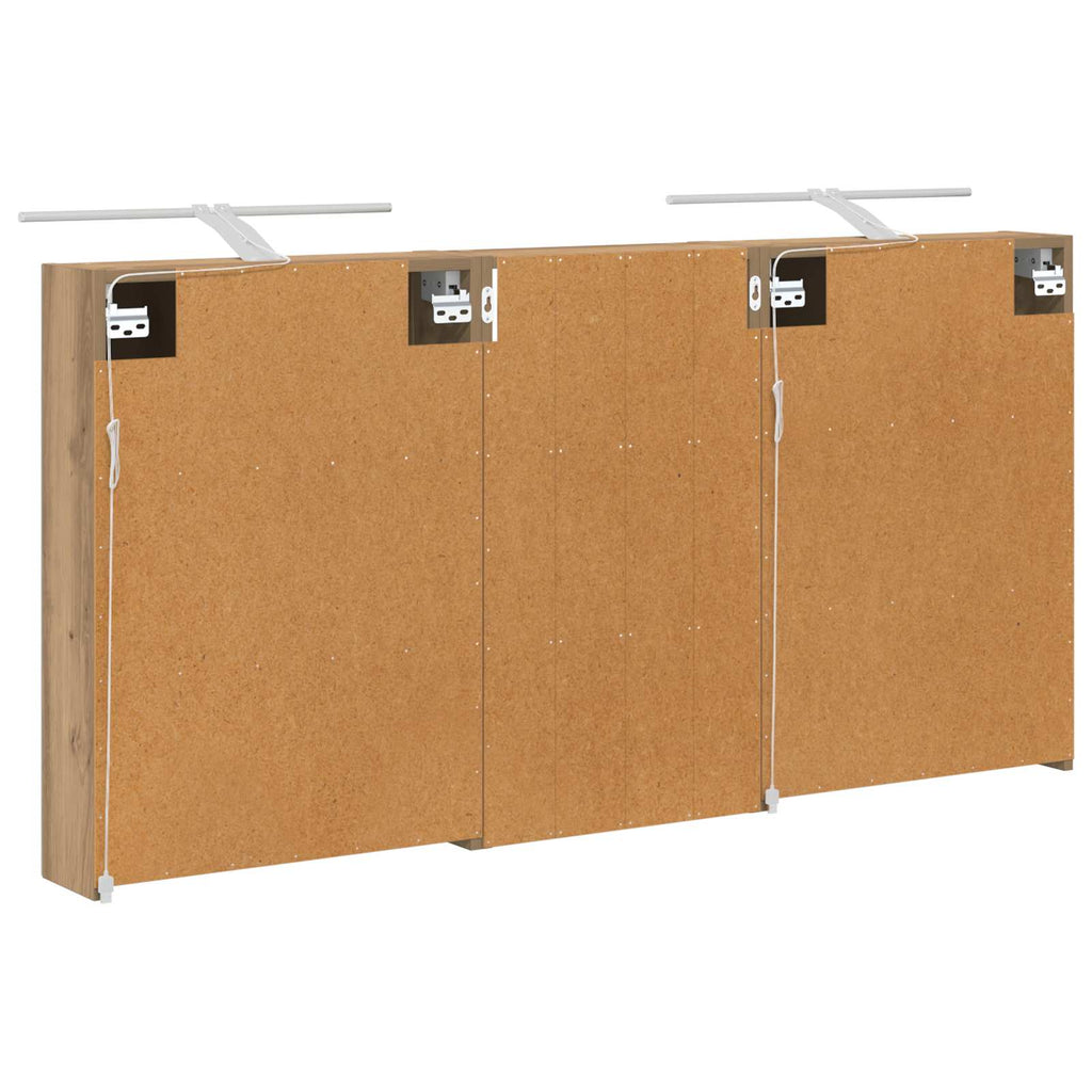 Badezimmerschrank-Set 3 pcs 140 x 14,5 x 70 cm Holzwerkstoff