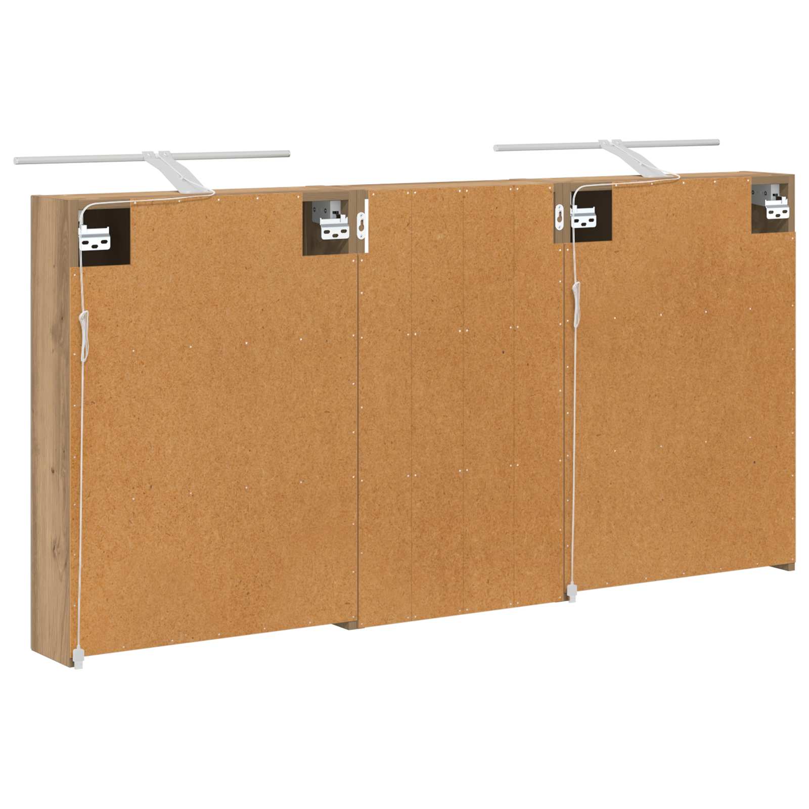 Badezimmerschrank-Set 3 pcs 140 x 14,5 x 70 cm Holzwerkstoff