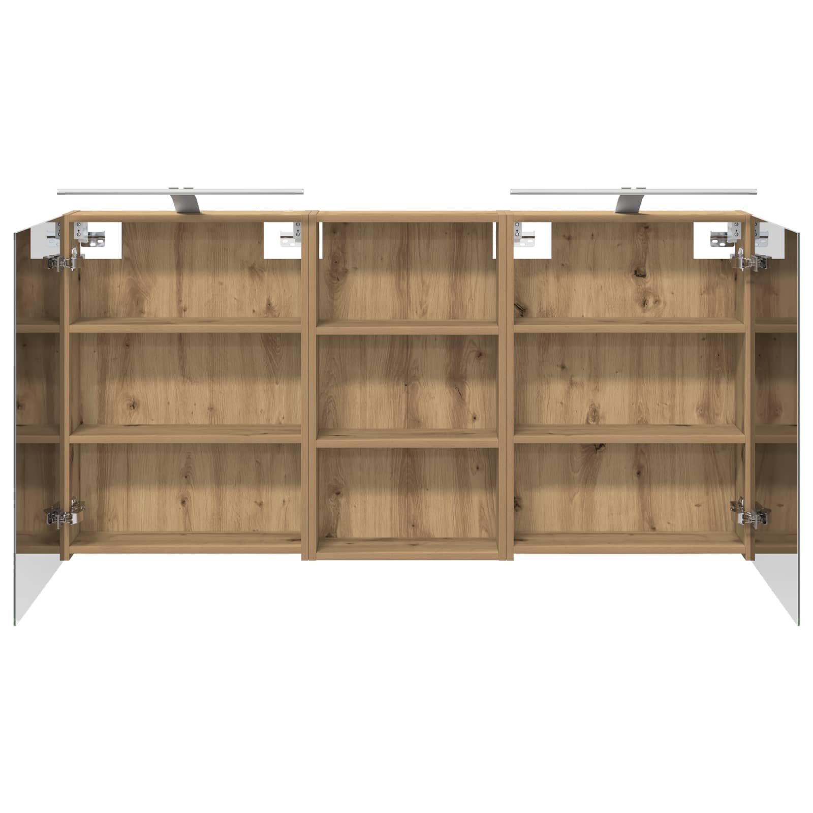 Badezimmerschrank-Set 3 pcs 140 x 14,5 x 70 cm Holzwerkstoff
