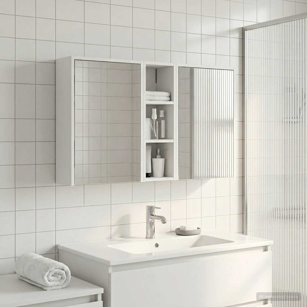 Badezimmerschrank-Set 3 pcs 106 x 16 x 62,5 cm Holzwerkstoff