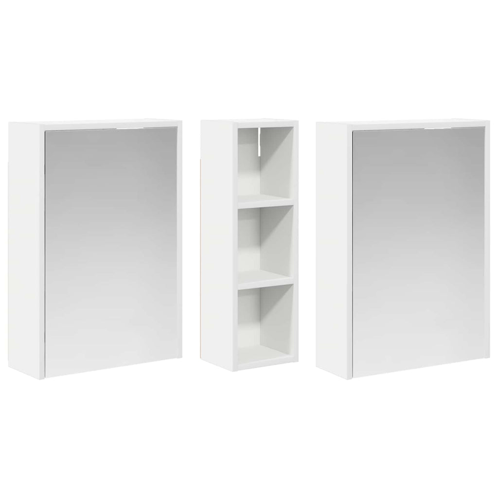 Badezimmerschrank-Set 3 pcs 106 x 16 x 62,5 cm Holzwerkstoff