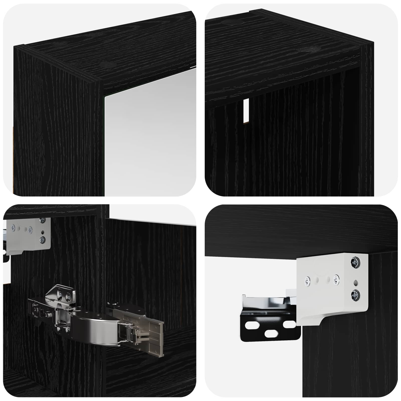 Badezimmerschrank-Set 3 pcs 106 x 16 x 62,5 cm Holzwerkstoff