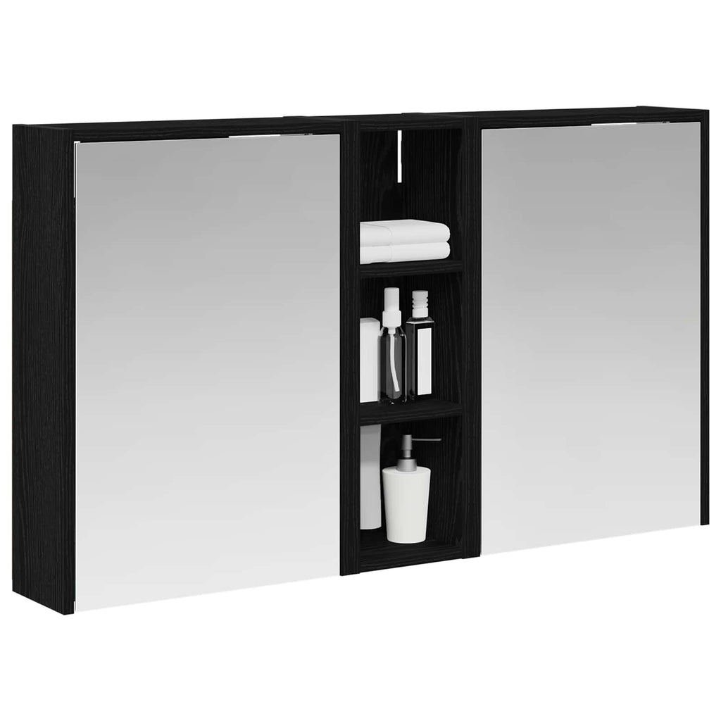 Badezimmerschrank-Set 3 pcs 106 x 16 x 62,5 cm Holzwerkstoff