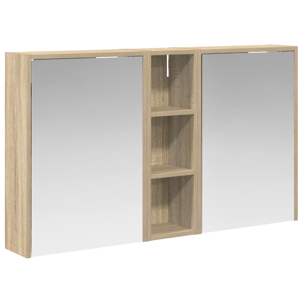 Badezimmerschrank-Set 3 pcs 106 x 16 x 62,5 cm Holzwerkstoff