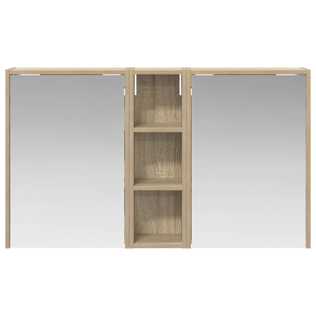 Badezimmerschrank-Set 3 pcs 106 x 16 x 62,5 cm Holzwerkstoff