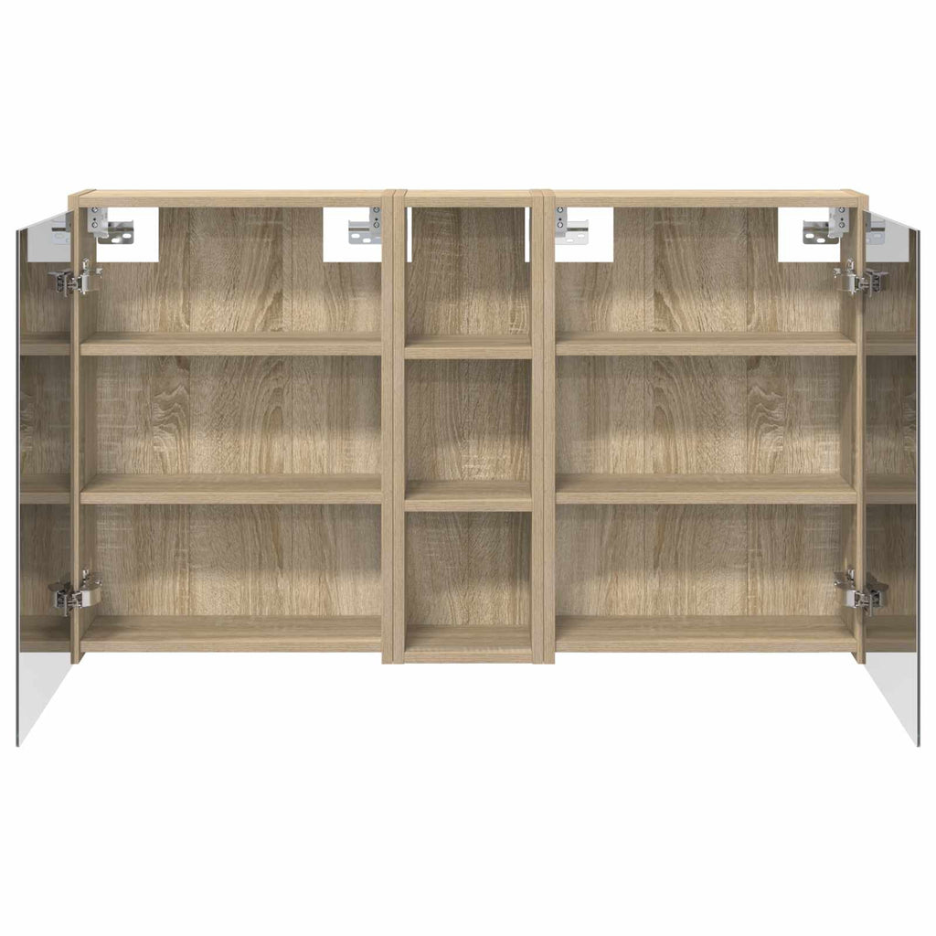 Badezimmerschrank-Set 3 pcs 106 x 16 x 62,5 cm Holzwerkstoff