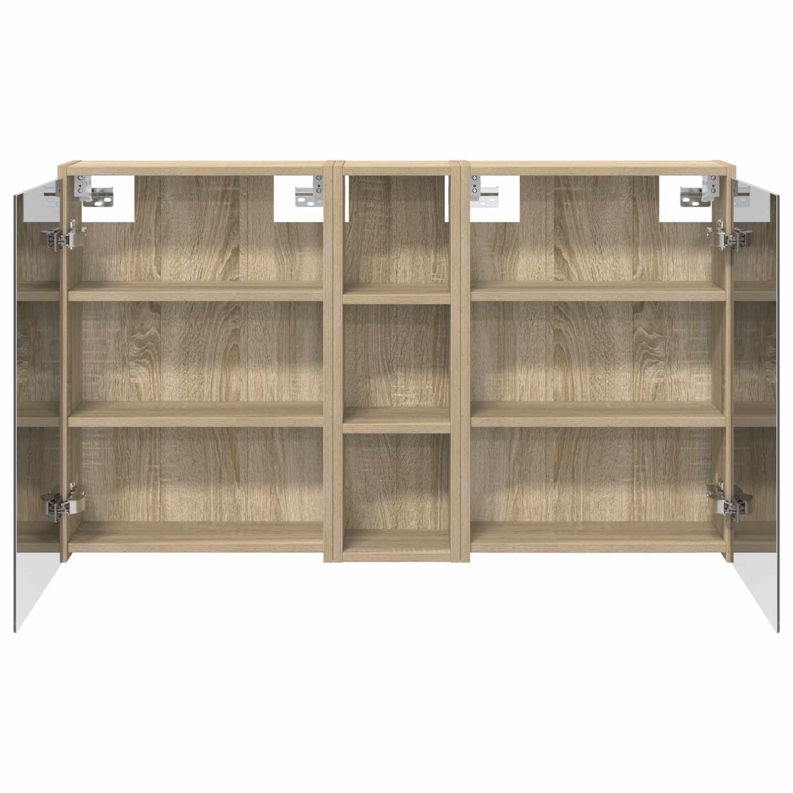 Badezimmerschrank-Set 3 pcs 106 x 16 x 62,5 cm Holzwerkstoff