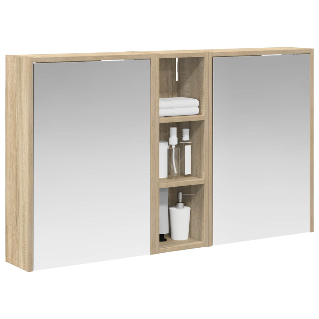 Badezimmerschrank-Set 3 pcs 106 x 16 x 62,5 cm Holzwerkstoff