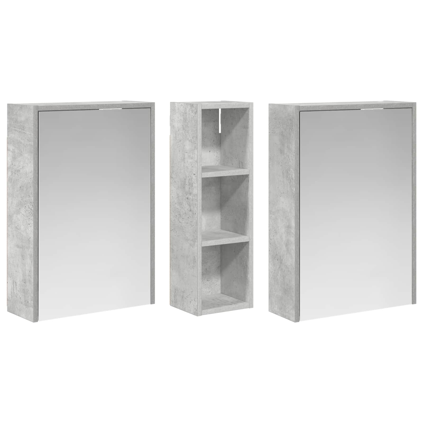 Badezimmerschrank-Set 3 pcs 106 x 16 x 62,5 cm Holzwerkstoff