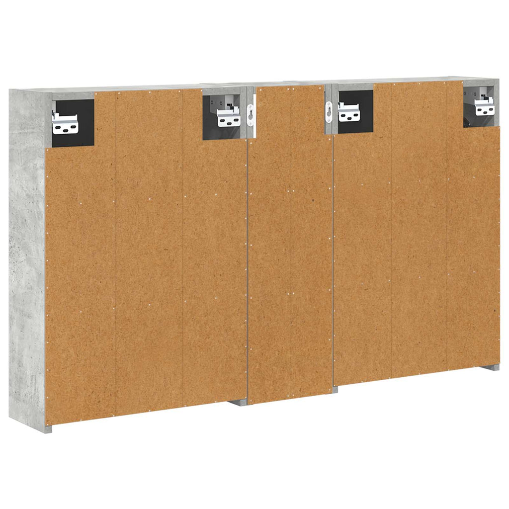 Badezimmerschrank-Set 3 pcs 106 x 16 x 62,5 cm Holzwerkstoff