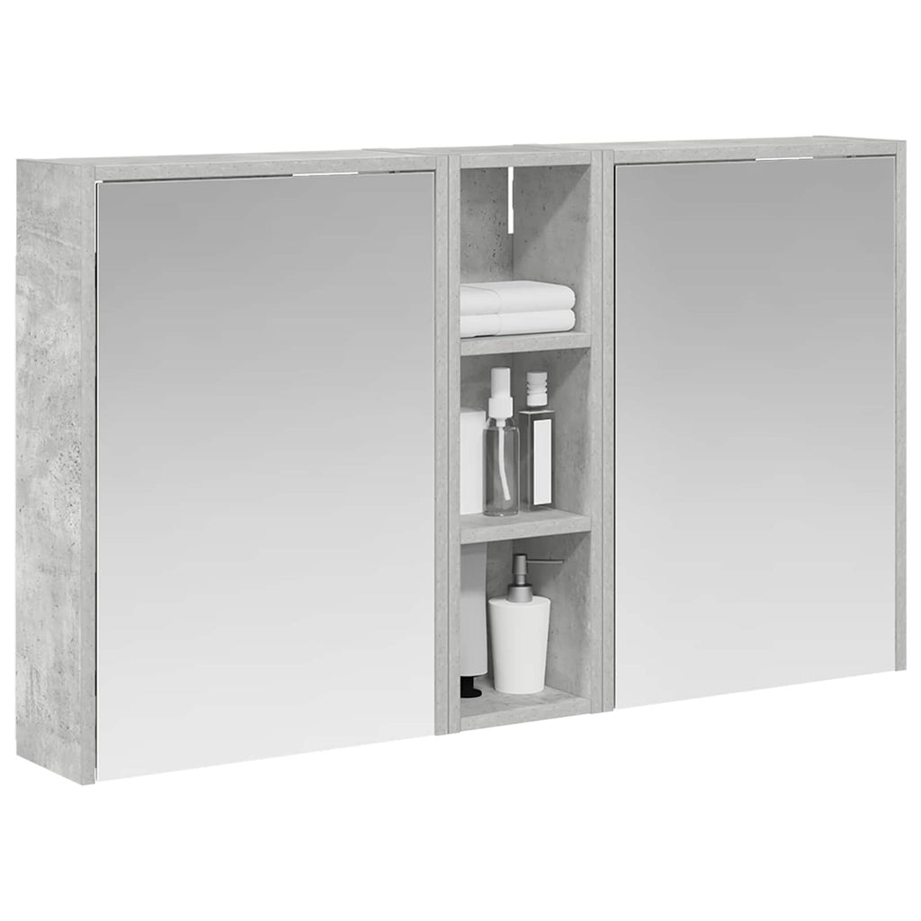 Badezimmerschrank-Set 3 pcs 106 x 16 x 62,5 cm Holzwerkstoff