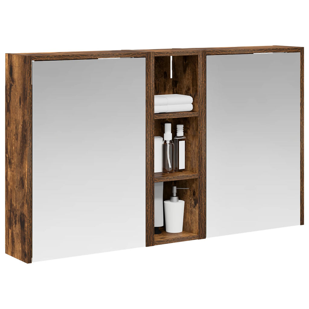 Badezimmerschrank-Set 3 pcs 106 x 16 x 62,5 cm Holzwerkstoff