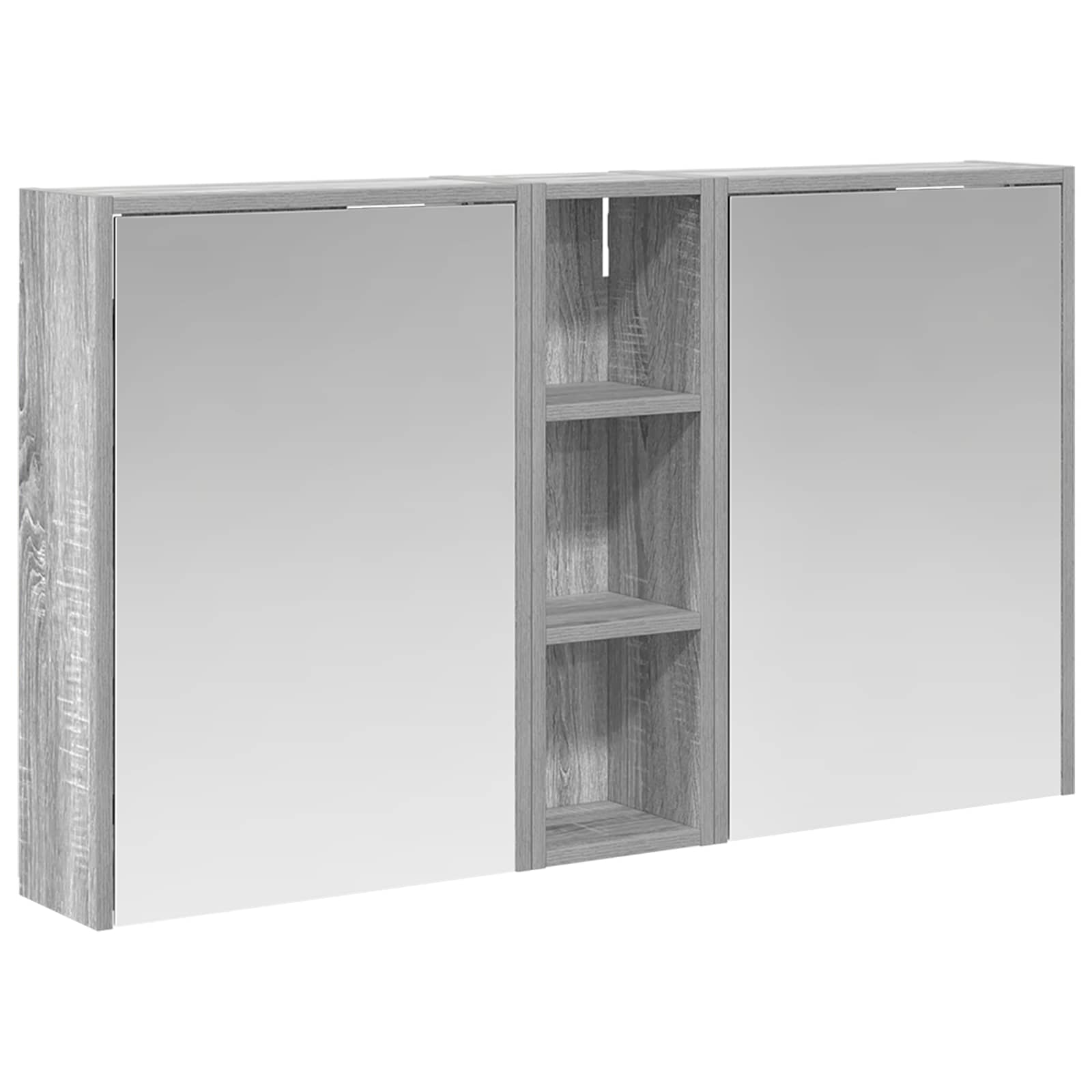 Badezimmerschrank-Set 3 pcs 106 x 16 x 62,5 cm Holzwerkstoff