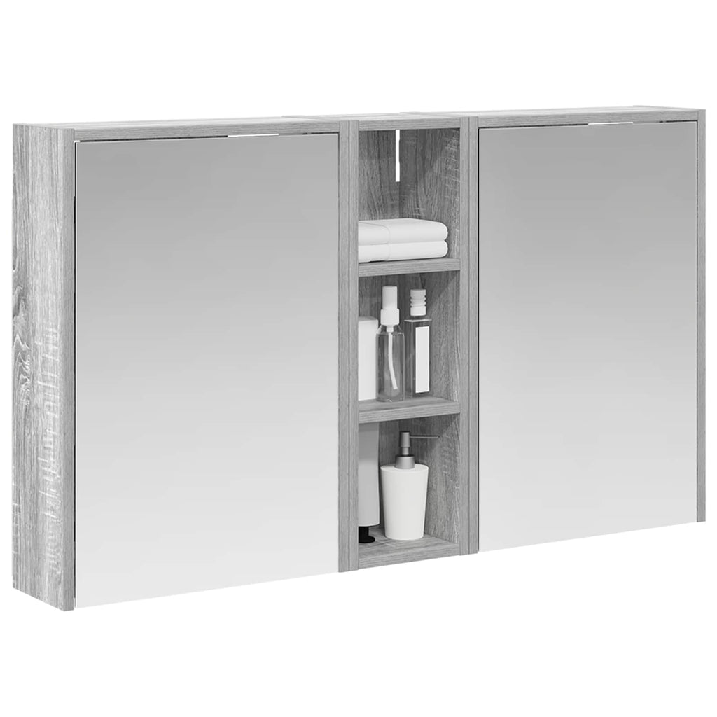 Badezimmerschrank-Set 3 pcs 106 x 16 x 62,5 cm Holzwerkstoff