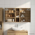 Badezimmerschrank-Set 3 pcs 106 x 16 x 62,5 cm Holzwerkstoff