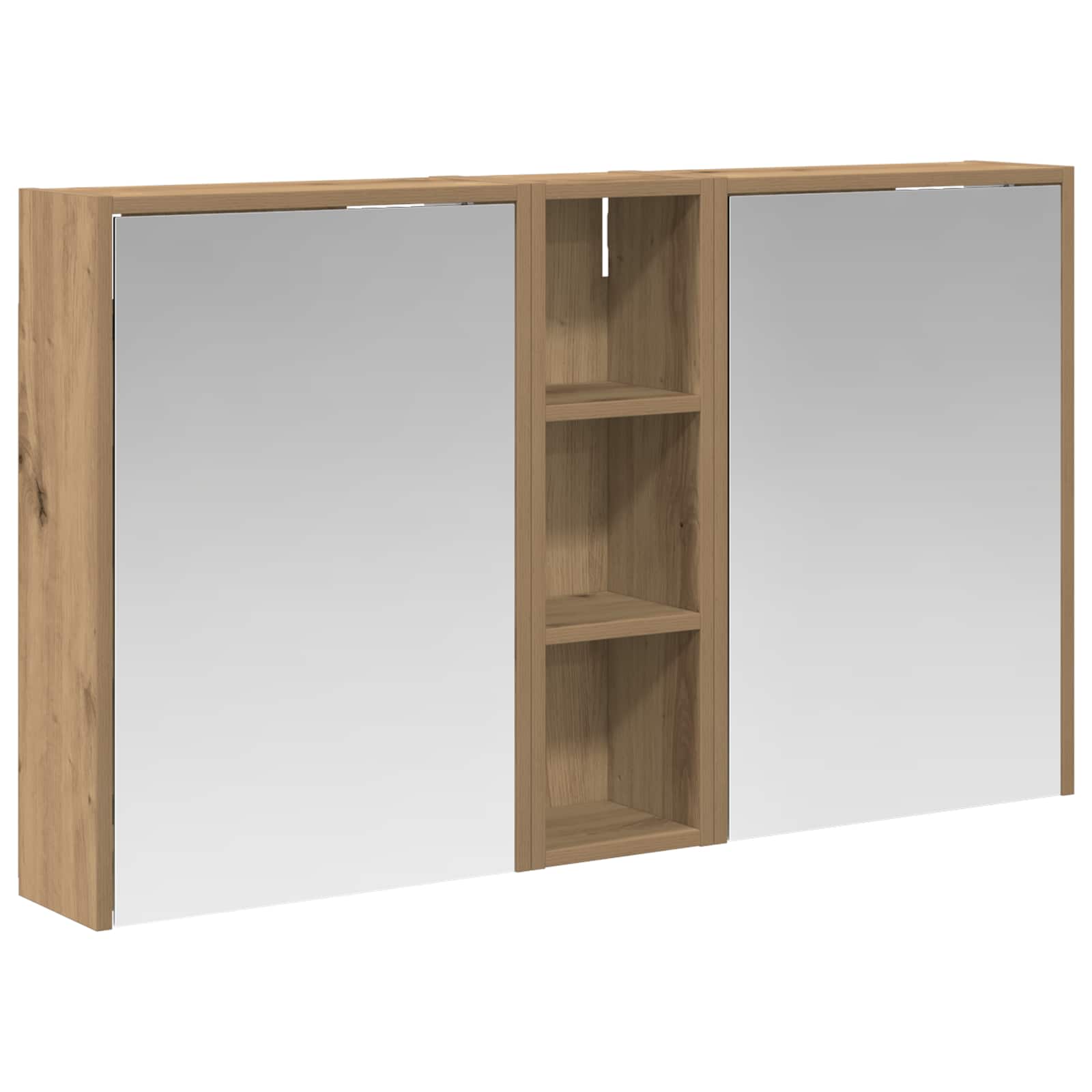 Badezimmerschrank-Set 3 pcs 106 x 16 x 62,5 cm Holzwerkstoff