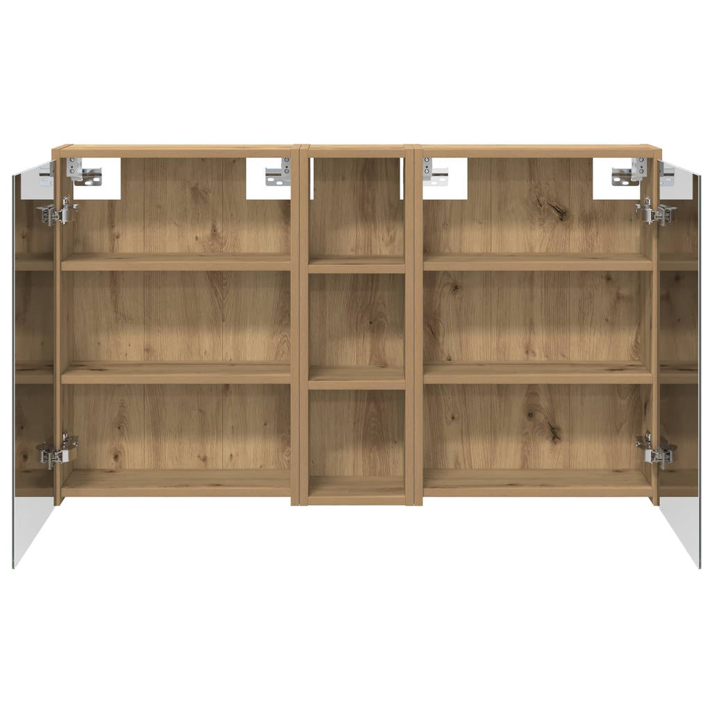 Badezimmerschrank-Set 3 pcs 106 x 16 x 62,5 cm Holzwerkstoff