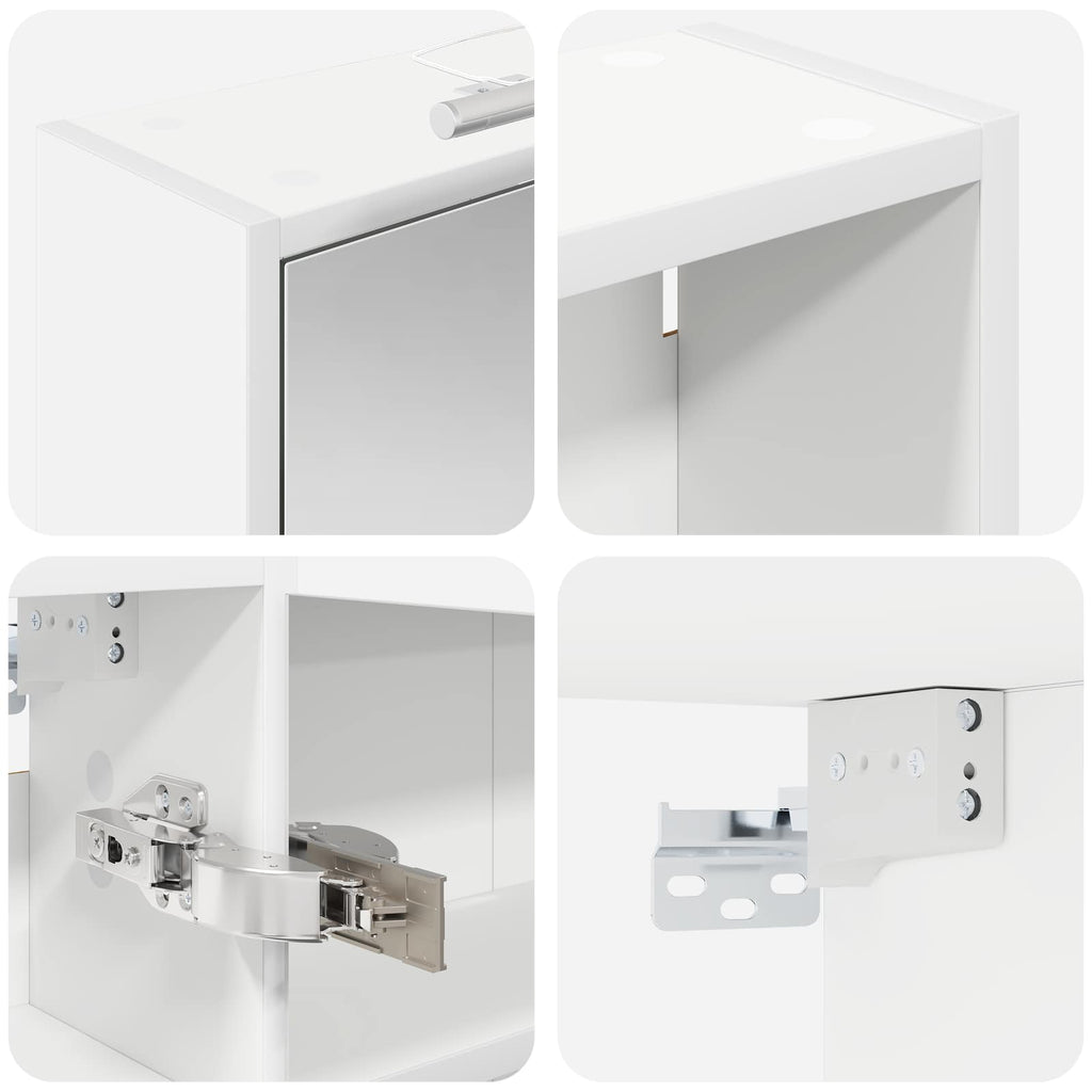 Badezimmerschrank-Set 3 pcs 106 x 16 x 62,5 cm Holzwerkstoff