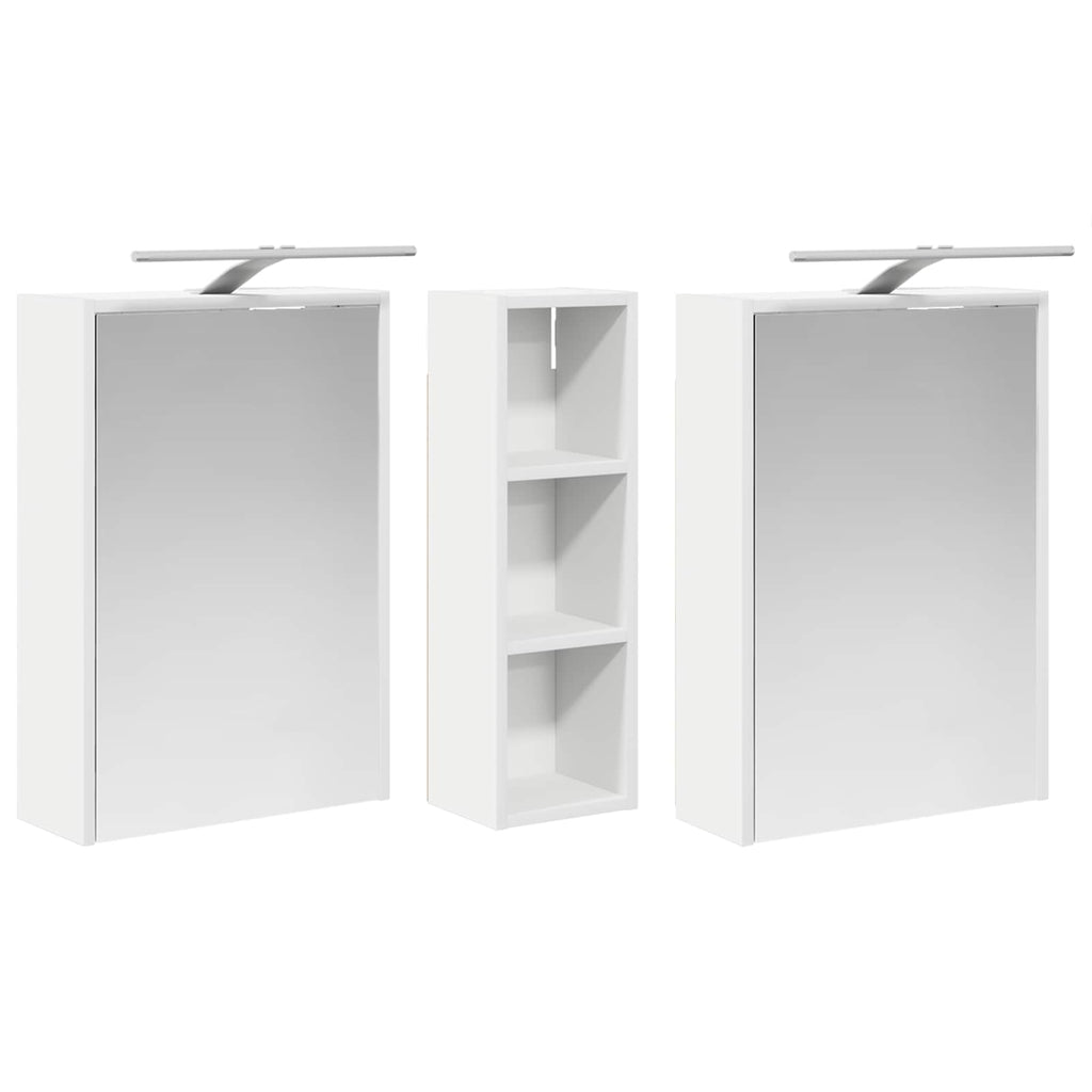 Badezimmerschrank-Set 3 pcs 106 x 16 x 62,5 cm Holzwerkstoff