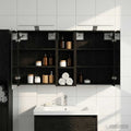 Badezimmerschrank-Set 3 pcs 106 x 16 x 62,5 cm Holzwerkstoff
