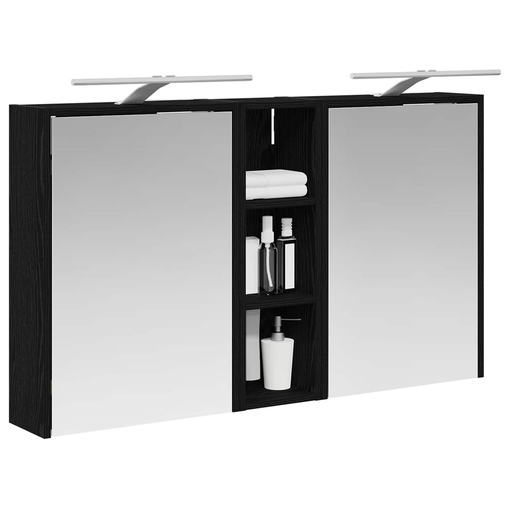Badezimmerschrank-Set 3 pcs 106 x 16 x 62,5 cm Holzwerkstoff