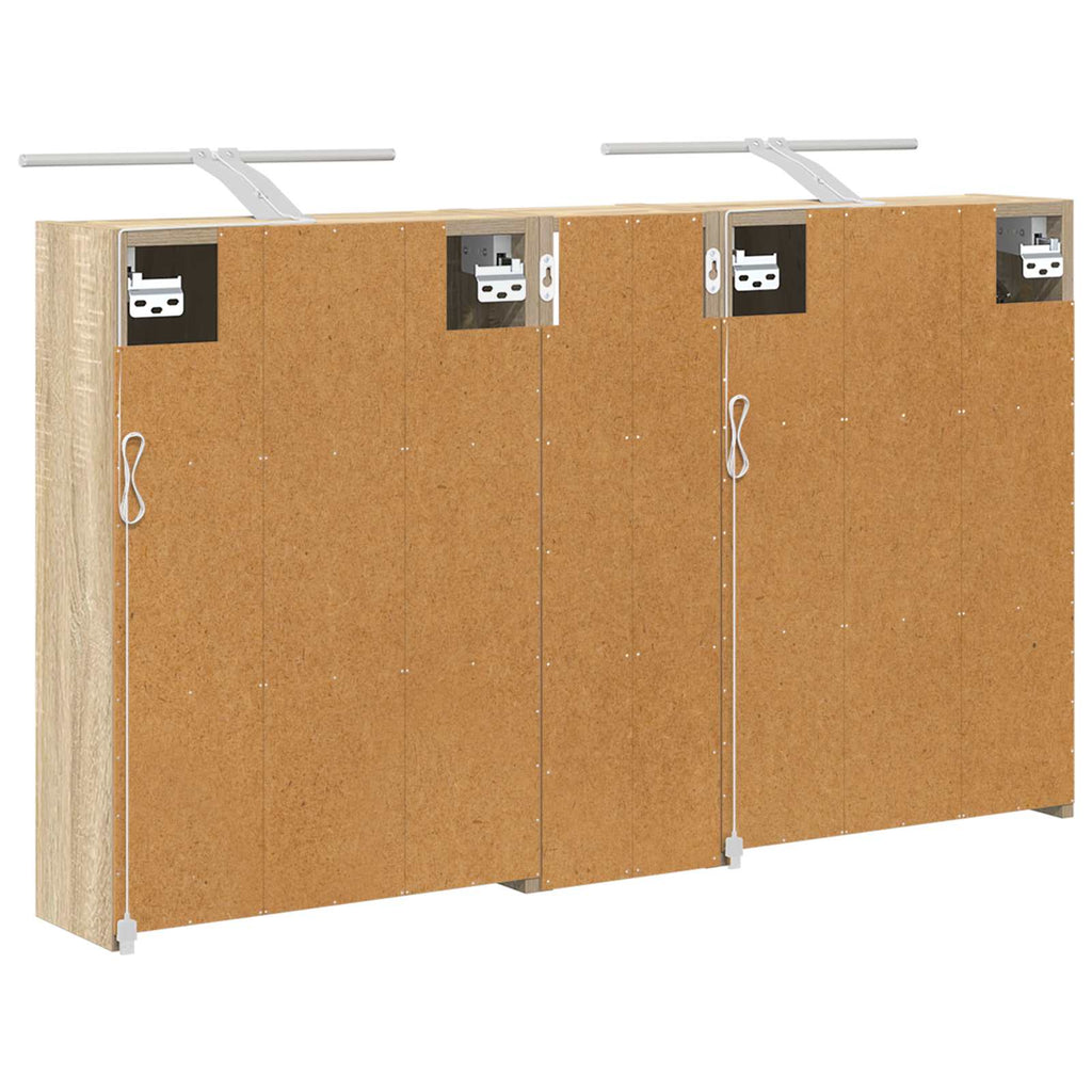 Badezimmerschrank-Set 3 pcs 106 x 16 x 62,5 cm Holzwerkstoff