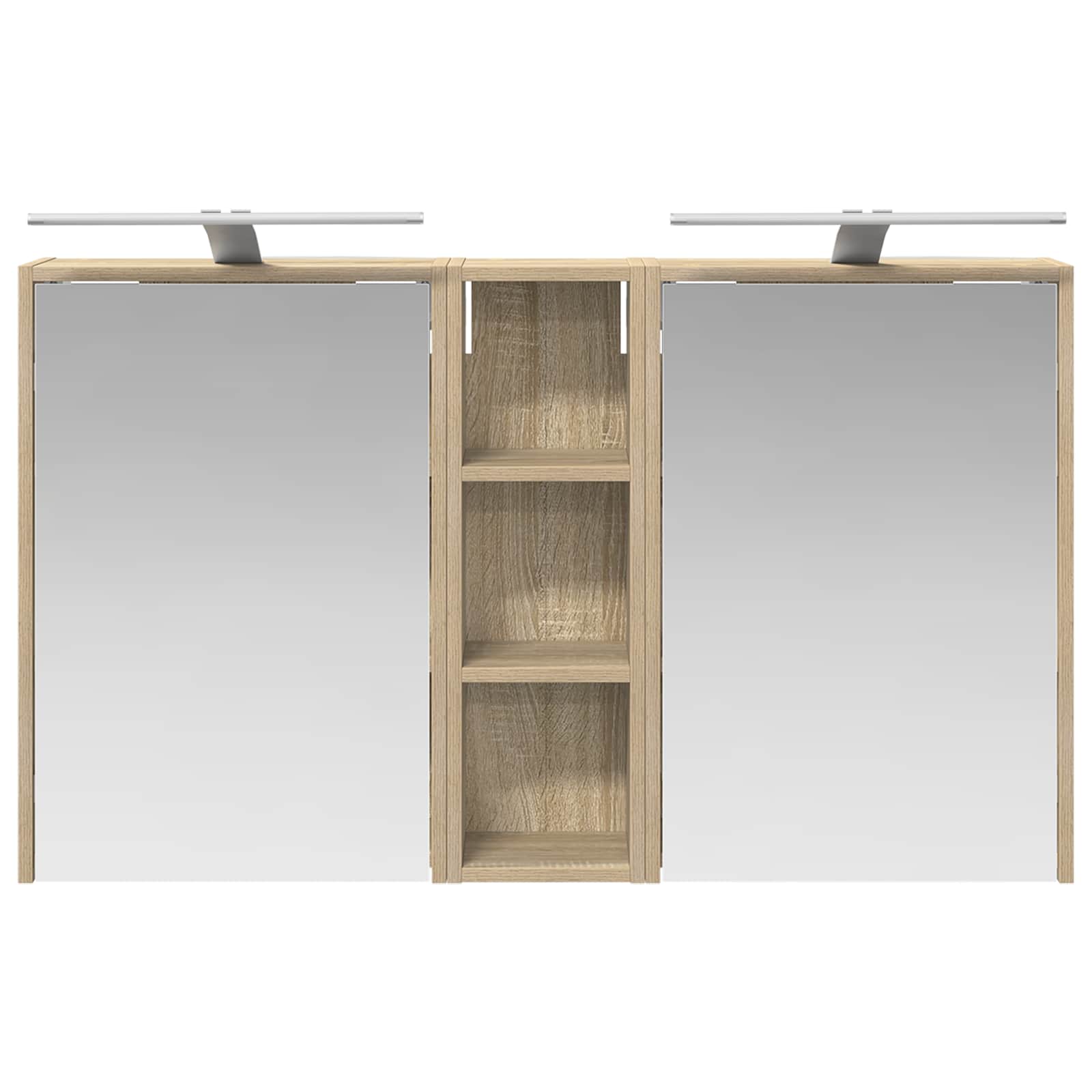 Badezimmerschrank-Set 3 pcs 106 x 16 x 62,5 cm Holzwerkstoff