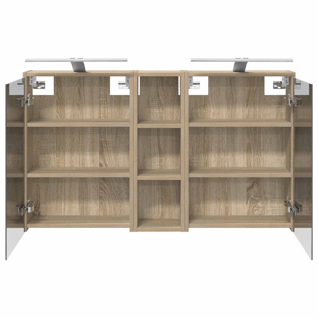 Badezimmerschrank-Set 3 pcs 106 x 16 x 62,5 cm Holzwerkstoff
