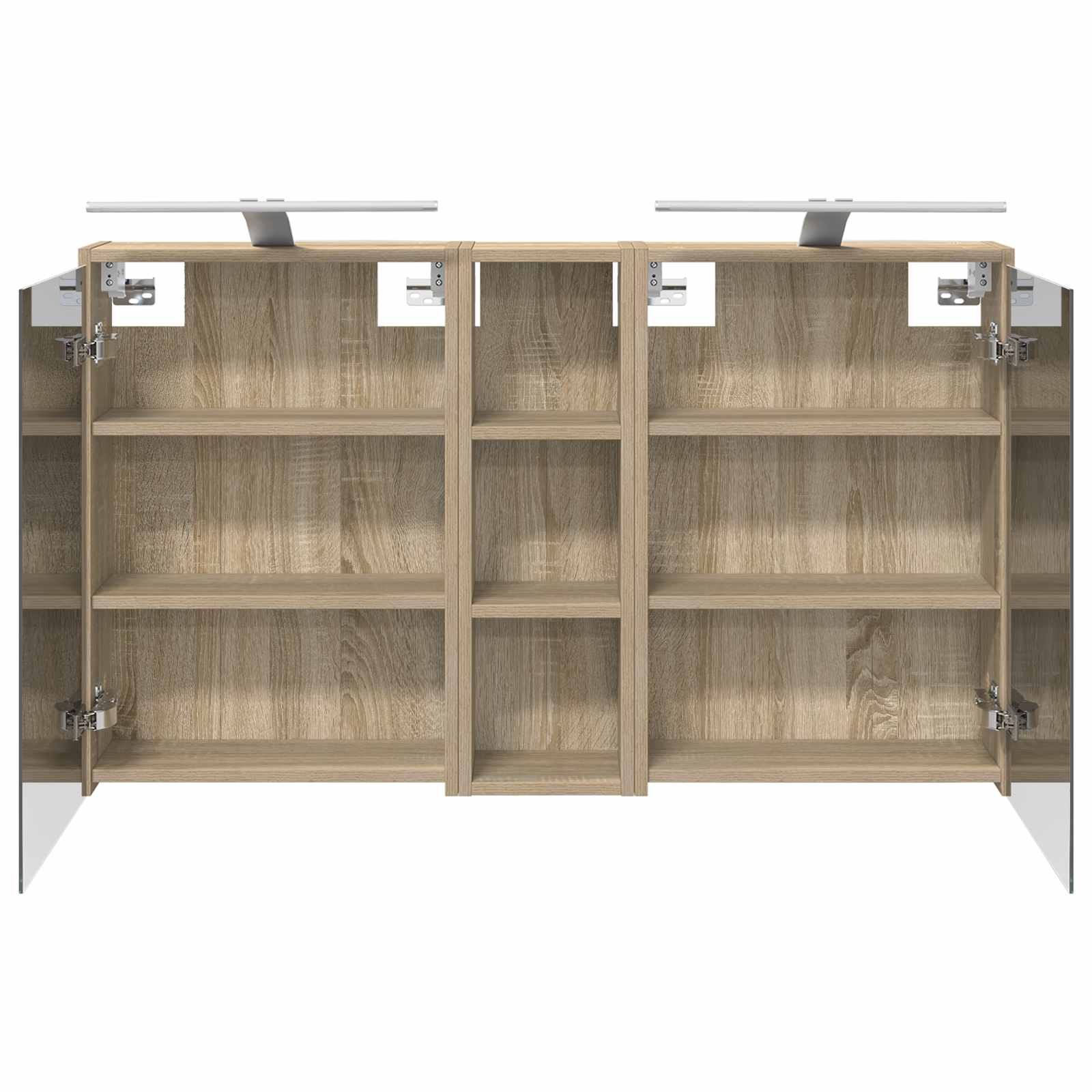 Badezimmerschrank-Set 3 pcs 106 x 16 x 62,5 cm Holzwerkstoff