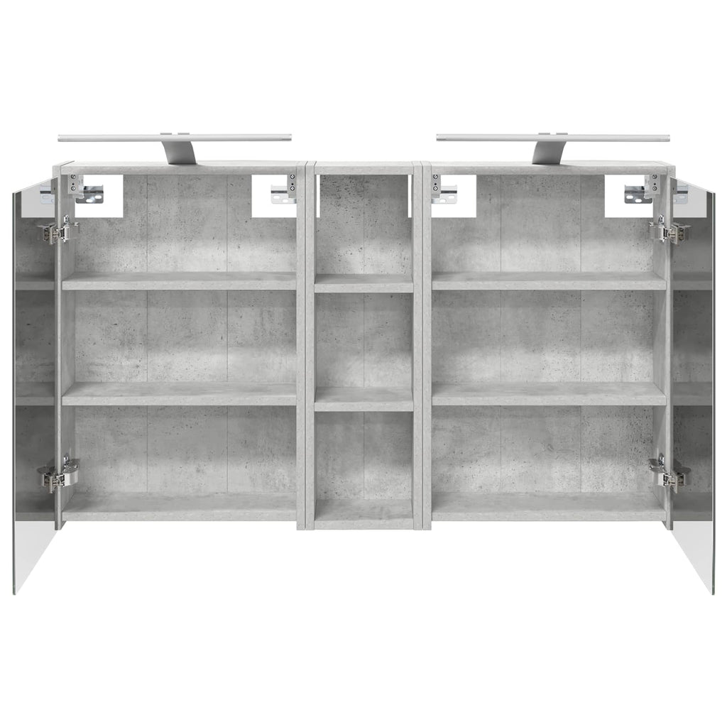 Badezimmerschrank-Set 3 pcs 106 x 16 x 62,5 cm Holzwerkstoff