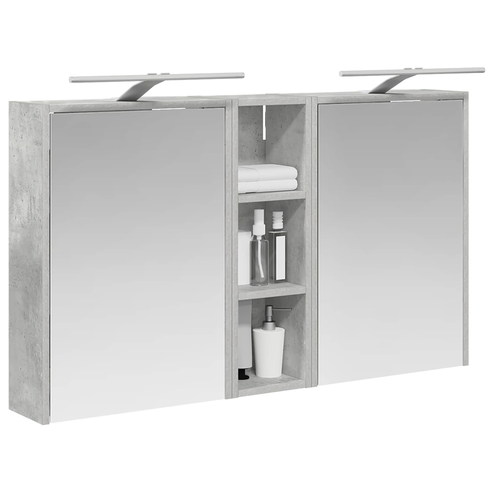 Badezimmerschrank-Set 3 pcs 106 x 16 x 62,5 cm Holzwerkstoff