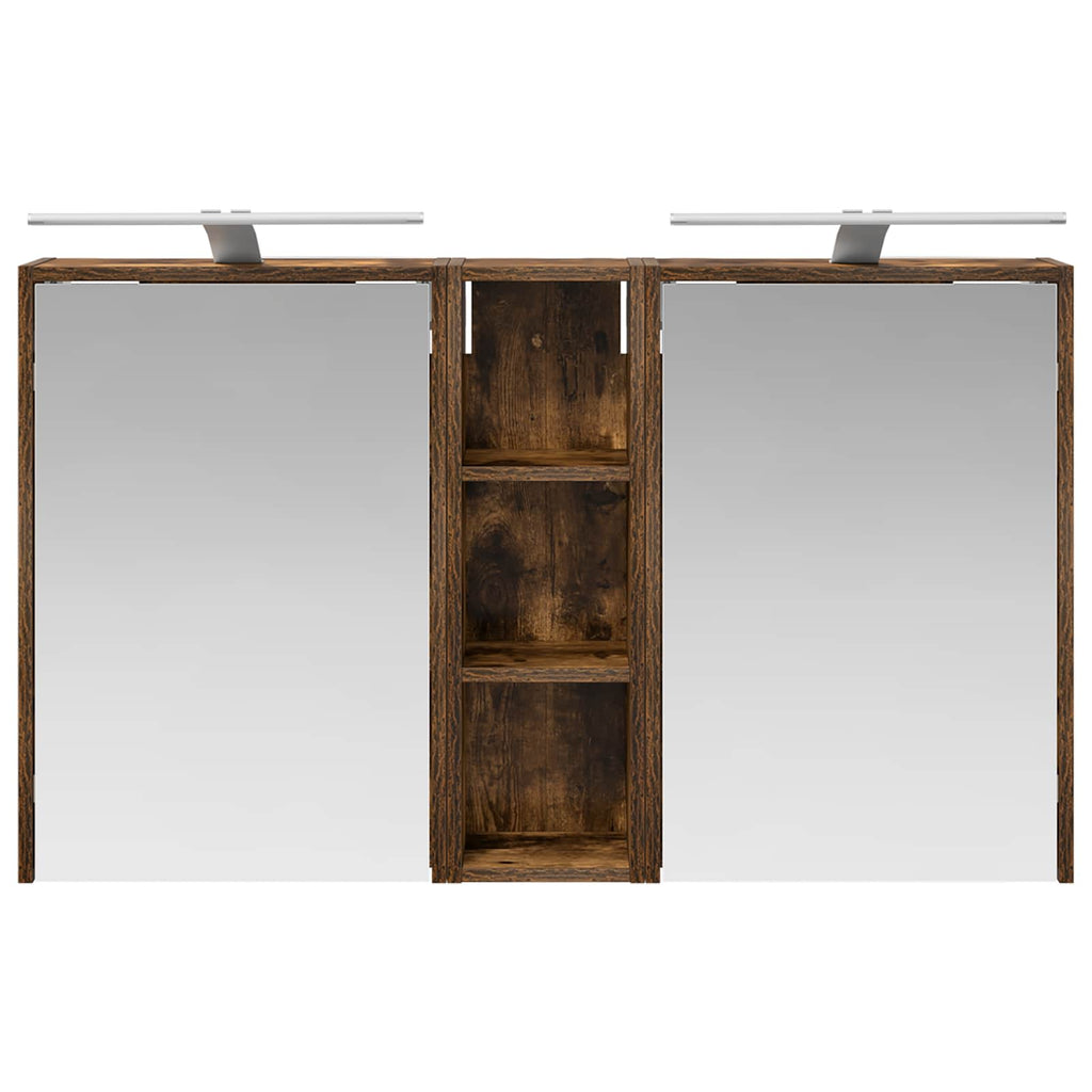 Badezimmerschrank-Set 3 pcs 106 x 16 x 62,5 cm Holzwerkstoff