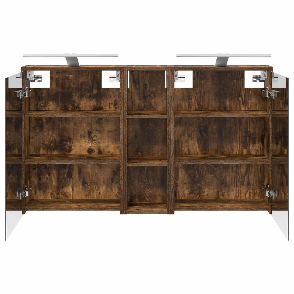 Badezimmerschrank-Set 3 pcs 106 x 16 x 62,5 cm Holzwerkstoff