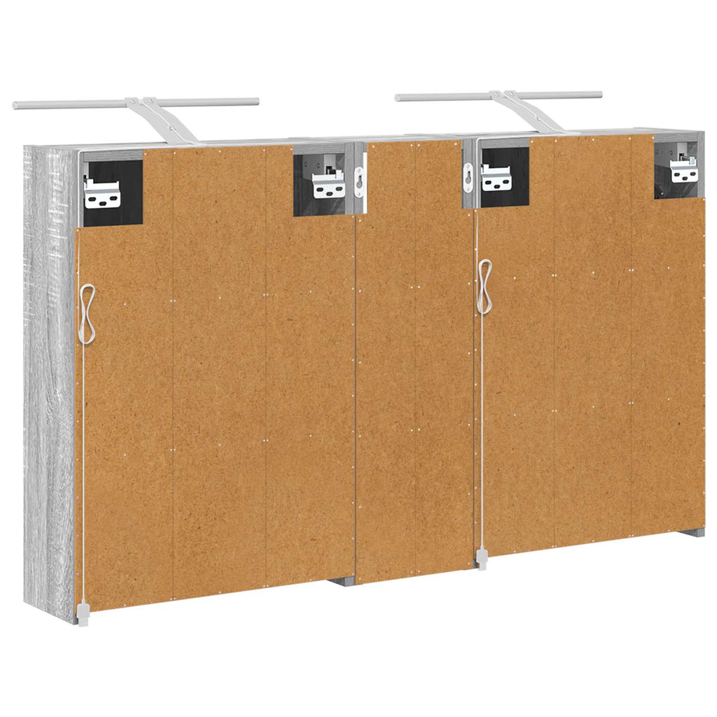 Badezimmerschrank-Set 3 pcs 106 x 16 x 62,5 cm Holzwerkstoff