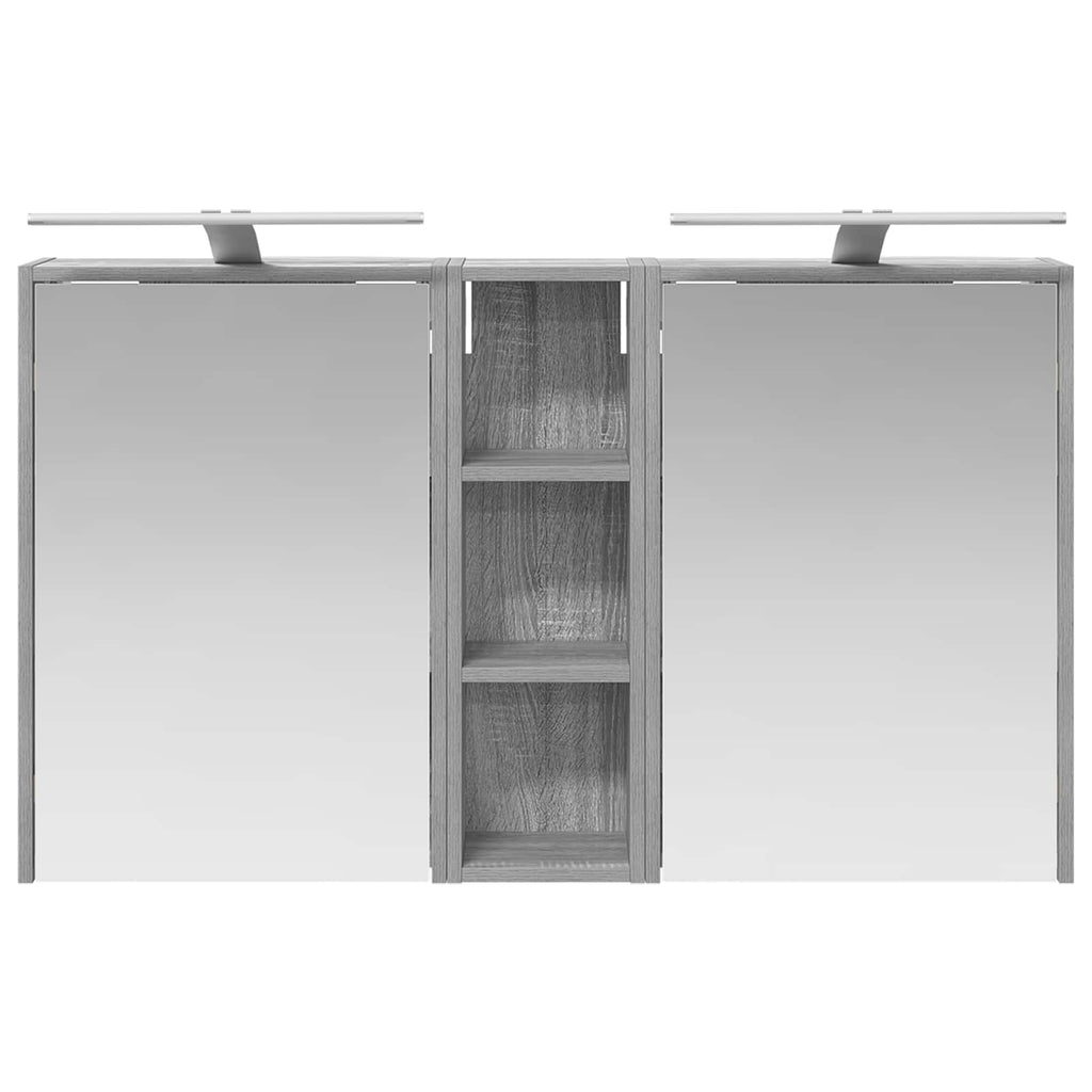 Badezimmerschrank-Set 3 pcs 106 x 16 x 62,5 cm Holzwerkstoff