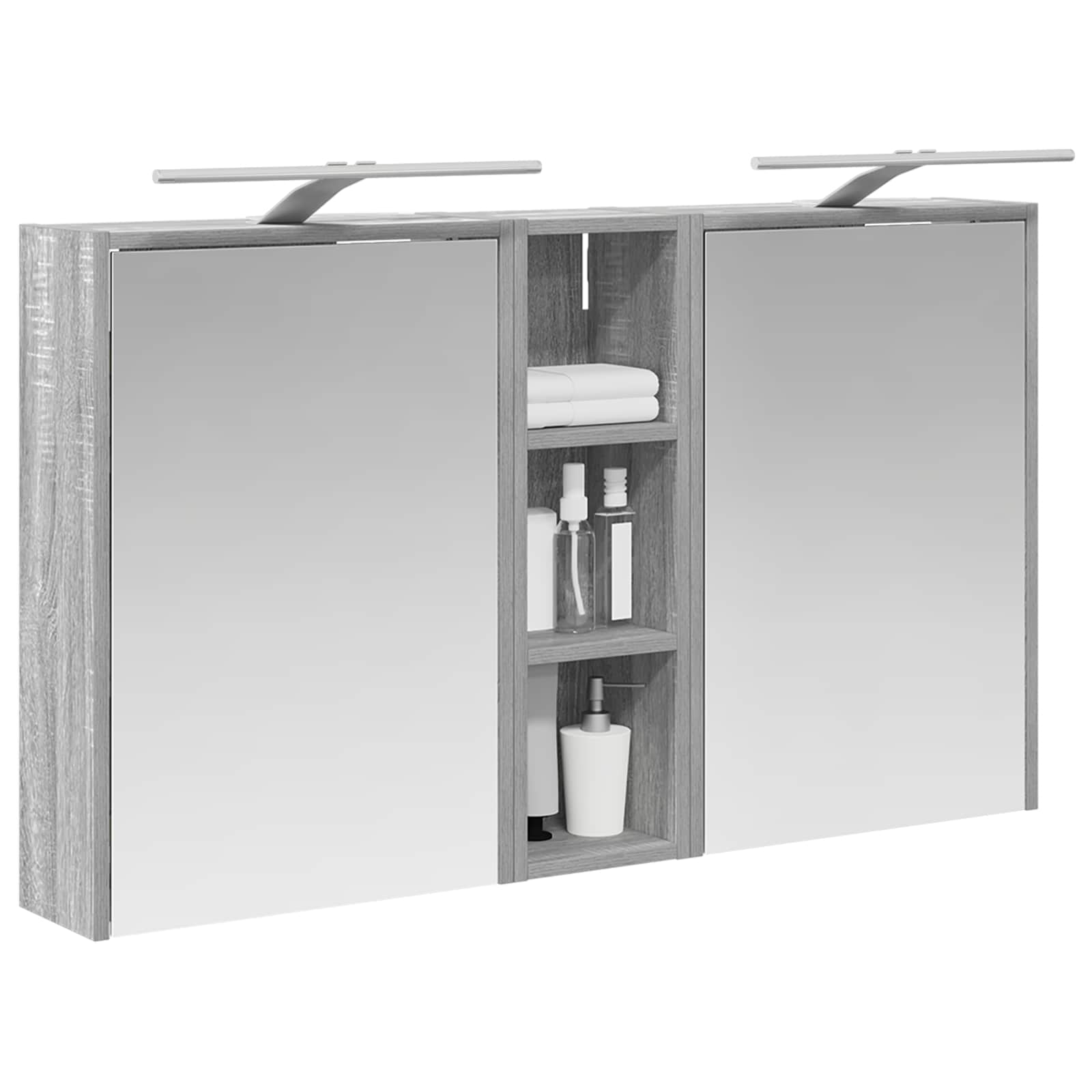 Badezimmerschrank-Set 3 pcs 106 x 16 x 62,5 cm Holzwerkstoff