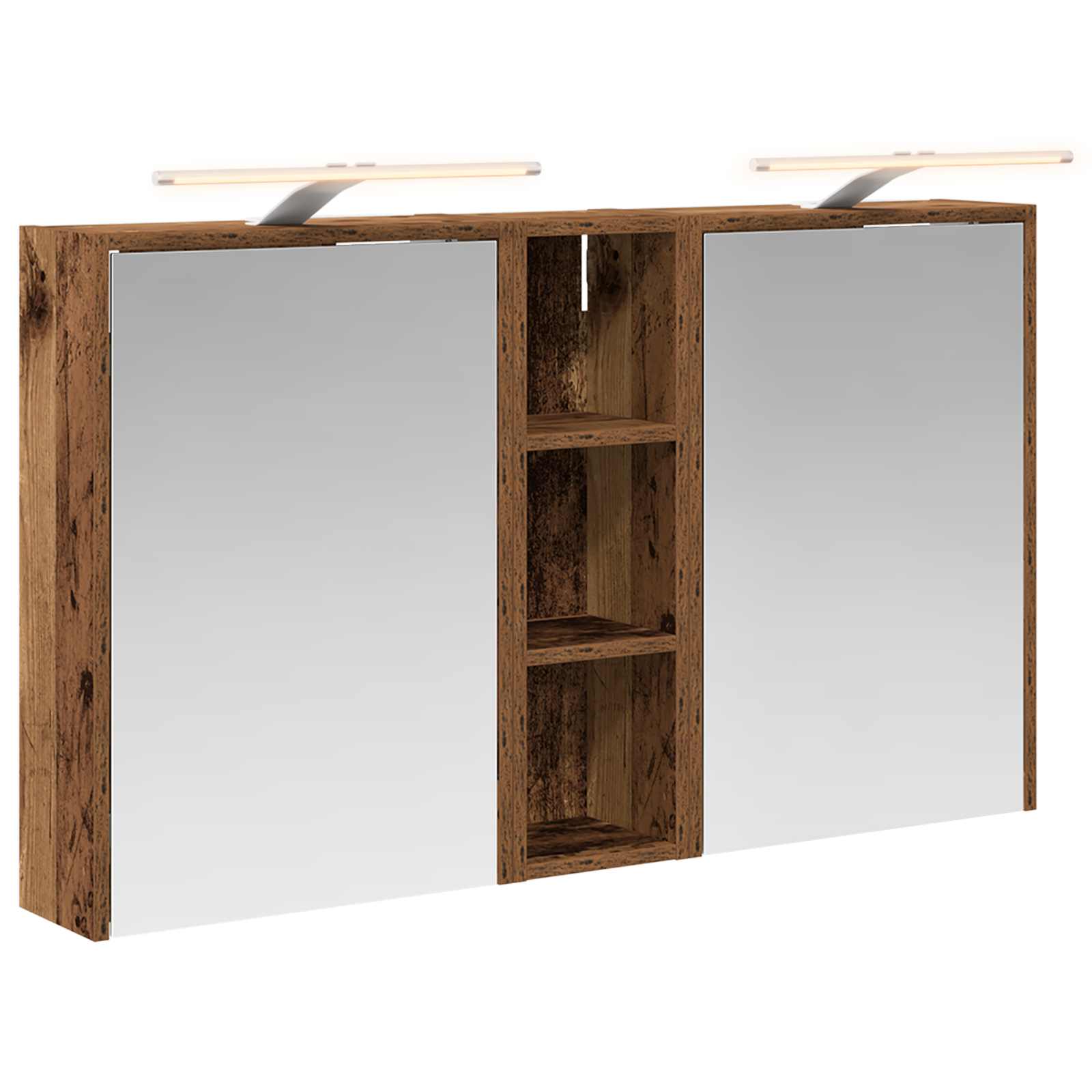 Badezimmerschrank-Set 3 pcs 106 x 16 x 62,5 cm Holzwerkstoff