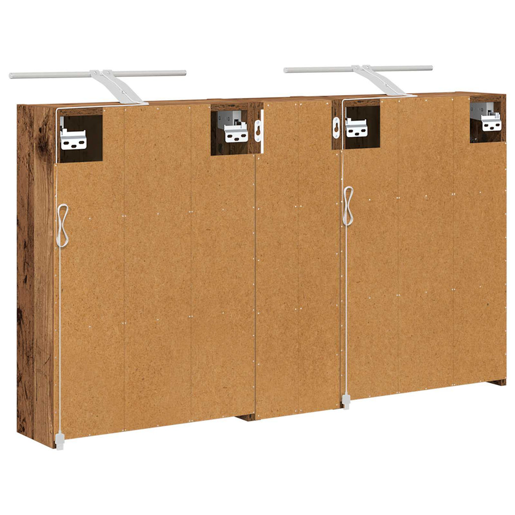 Badezimmerschrank-Set 3 pcs 106 x 16 x 62,5 cm Holzwerkstoff