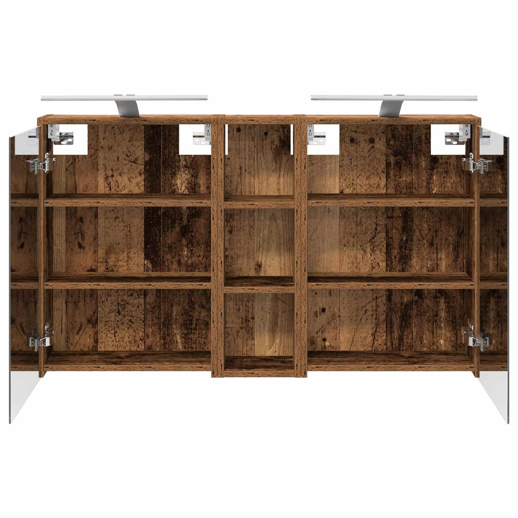 Badezimmerschrank-Set 3 pcs 106 x 16 x 62,5 cm Holzwerkstoff