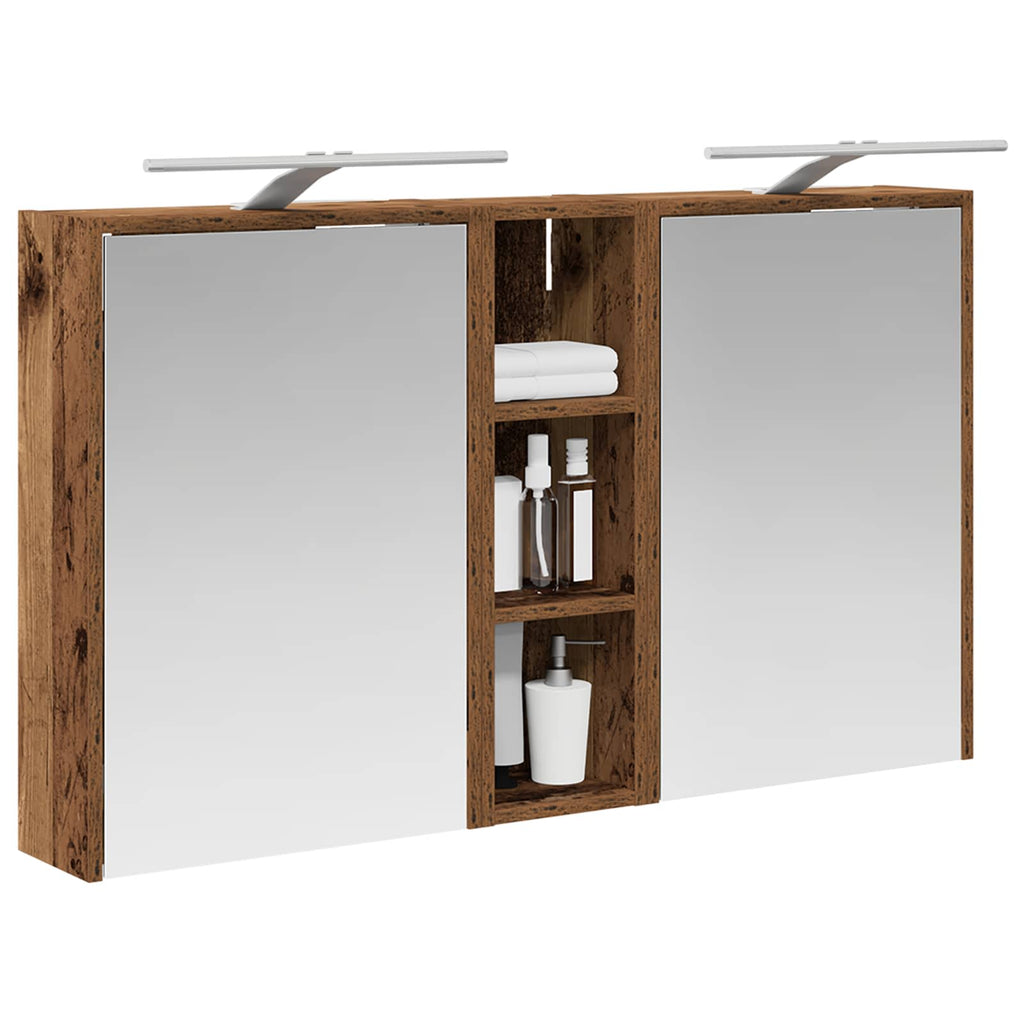 Badezimmerschrank-Set 3 pcs 106 x 16 x 62,5 cm Holzwerkstoff